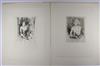 Collection of approximately 70 prints, including etchings and wood engravings.
